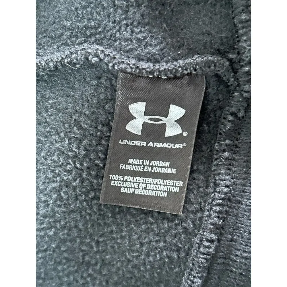 Under Armour Men’s Large Full Zip Knit Storm Jacket Black Size L Zip Up Pockets